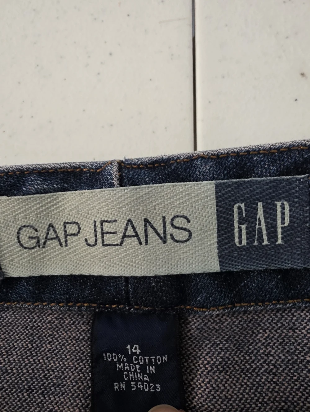 Gap Denim Midi‎ Skirt Size 14 Cotton Button Front Western Y2K Jean Skirt Boho